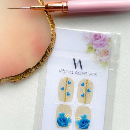 Nail Decals | Midnight Bloom | Luxury Handpainted Nail Art Decals