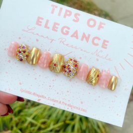 Jewel of the Nile | Custom Pre-Designed Press-on Nail Set