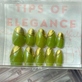 Mint Green Matcha | Pre-Designed Custom Press-on Nail Set