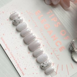 Purity | Weddng/Bridal | Pre-Design Custom Press-on Nail Set