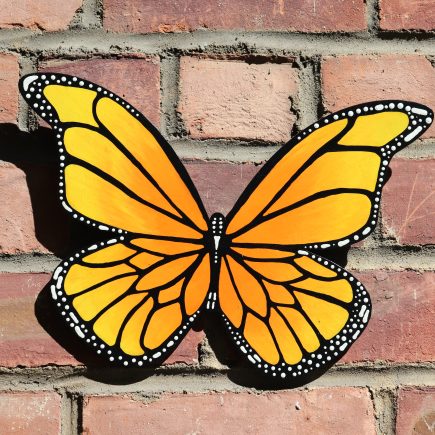 Golden Butterfly Wall Piece