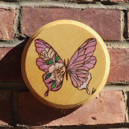Purple Floral Butterfly