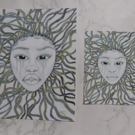Trying To Stay A Float Embelished Art Prints
