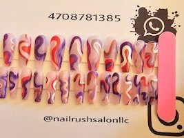 Pink and Purple Swirl