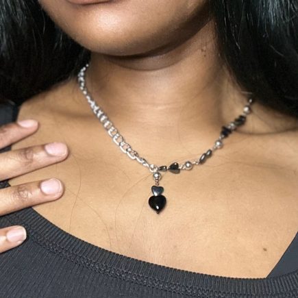 Black Heart Necklace