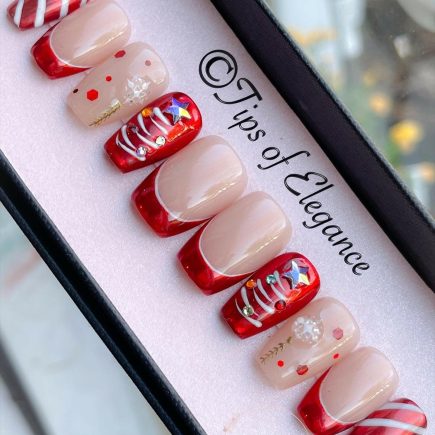 'Tis the Season | Christmas | Pre-Designed Custom Press-on Nail Set