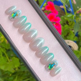 Azure Jewels | Pre-Designed Custom Press-on Nail Set