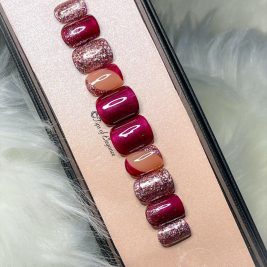 Berry Wine Punch | Pre-Designed Custom Press-on Nail Set