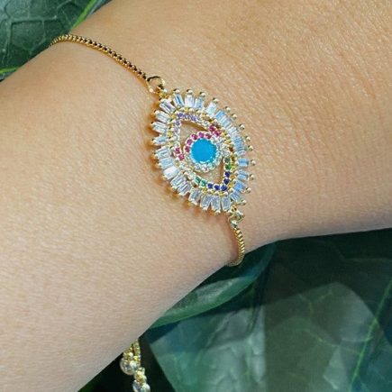 Crystal Eye Slide Bracelet