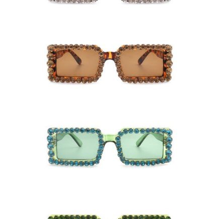 Rectangle Diamond Rhinestone Square Sunglasses