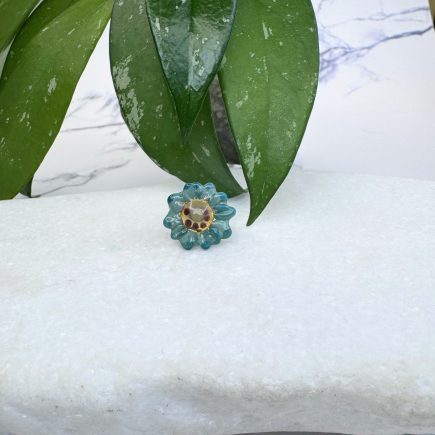 Teal Sunflower