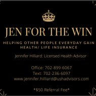Jen 4 the Win: Licensed Health Advisor