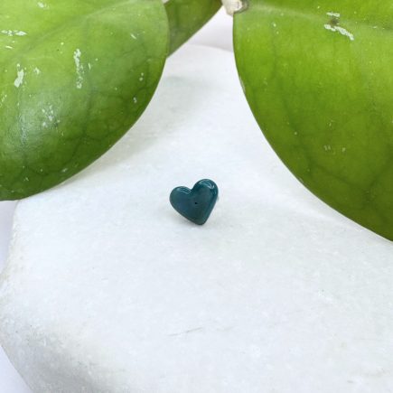 Teal Heart (micro/sisterloc bead)