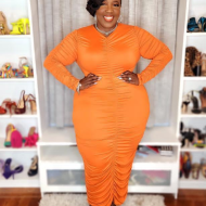 Orange Vibrant Dress