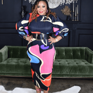 Boss Up Print Dress