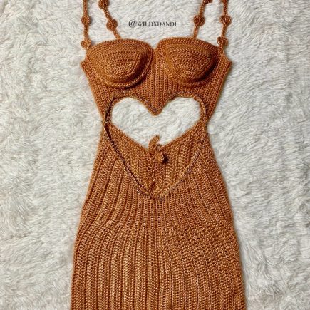 Cora Crochet Heart Dress