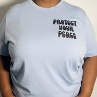 Protect Your Peace Pocket T-Shirt (sky blue)