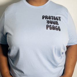 Protect Your Peace Pocket T-Shirt (sky blue)