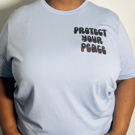 Protect Your Peace Pocket T-Shirt (sky blue)