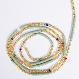 Mint Cantonments Waist Beads