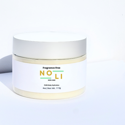 Nourishing skin hydration body butter enriched with Cupuaçu and Mango butters, designed to deeply moisturize and soothe sensitive, dry skin for mamas.