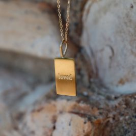 AMOR DEUS What's Love Necklace  "Loved" Variation