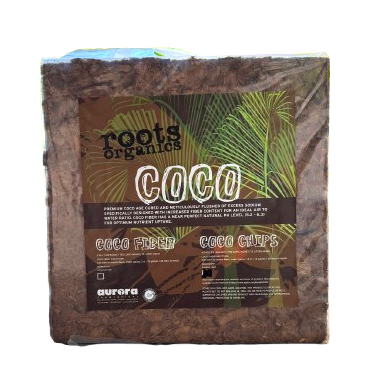 Coco Chip / Coconut Coir 12" x 12 (Roots Organics Coco Chip Block)
