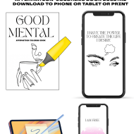 Mental health , Affirmation cards , Mental health journal , Women’s Affirmation book