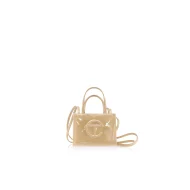 Small Shopping Bag | Khaki Patent