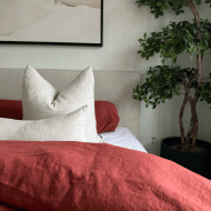 The Ruby Linen Duvet Cover set
