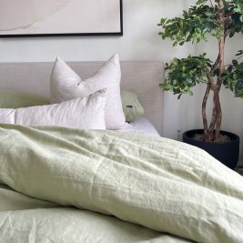 The Sage Linen Duvet Cover Set