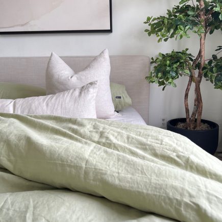The Sage Linen Duvet Cover Set