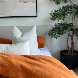 The Spice Linen Duvet Cover Set
