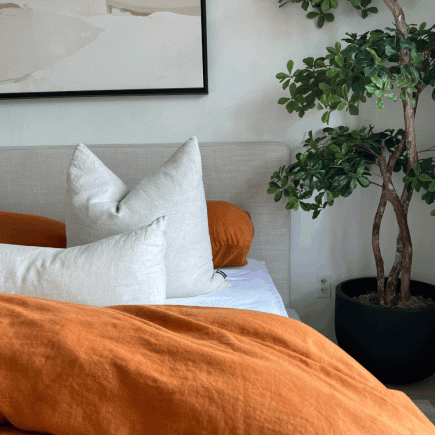 The Spice Linen Duvet Cover Set