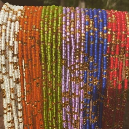 Traditional tie on waistbeads