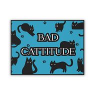 Bad Cattitude Pet Food Mat