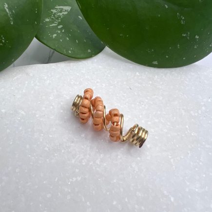 Ellie Wire Loc Jewelry (peach)