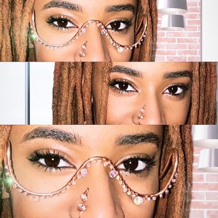 Jeweledout Frames + Nose cuff combo