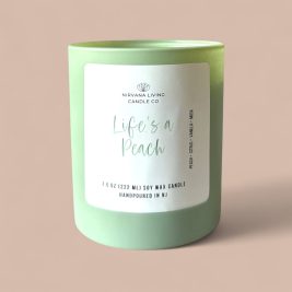 LIFE'S A PEACH 7.5OZ CANDLE