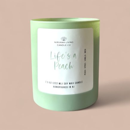 LIFE'S A PEACH 7.5OZ CANDLE