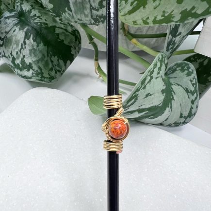 Pumpkin Spice Wire Loc Jewelry