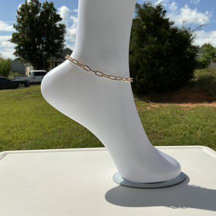 14K Gold and White Gold Plated Anklet Collection