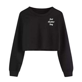 Just Another Day Cropped Crewneck