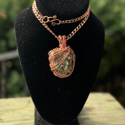 Pyrite Cluster necklace ( ready to ship )