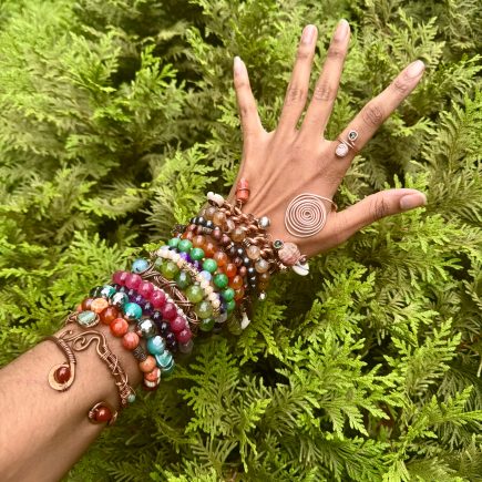 Grounding/ Reiki palm/foot rings (set of 2)