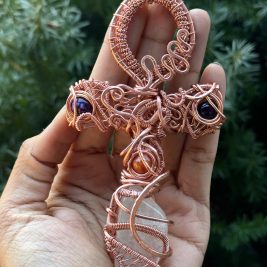 1 of 1 copper wrapped Ankh
