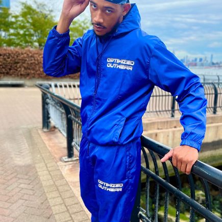Royal Blue Windbreaker Set