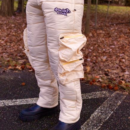 Cargo Puffer Pants Cream