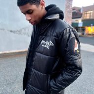 Puffer Jacket Metallic Black