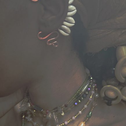 Cowrie shell copper ear cuff